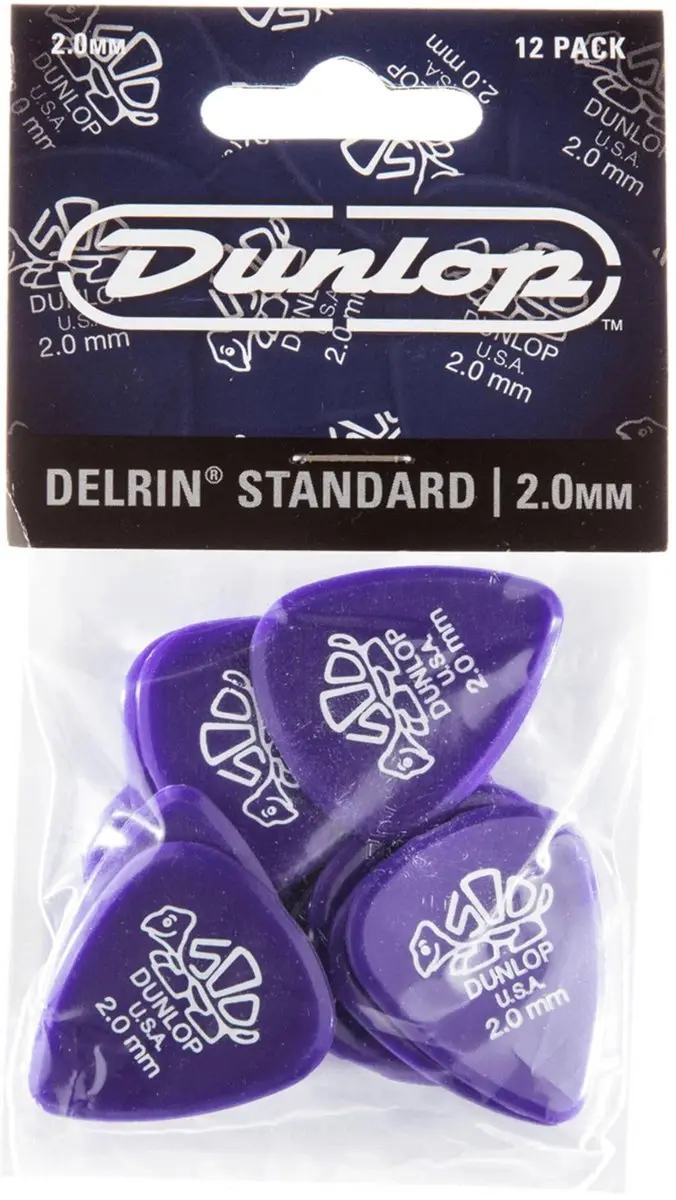 Dunlop 41P200 Delrin Plectrum 2.00mm