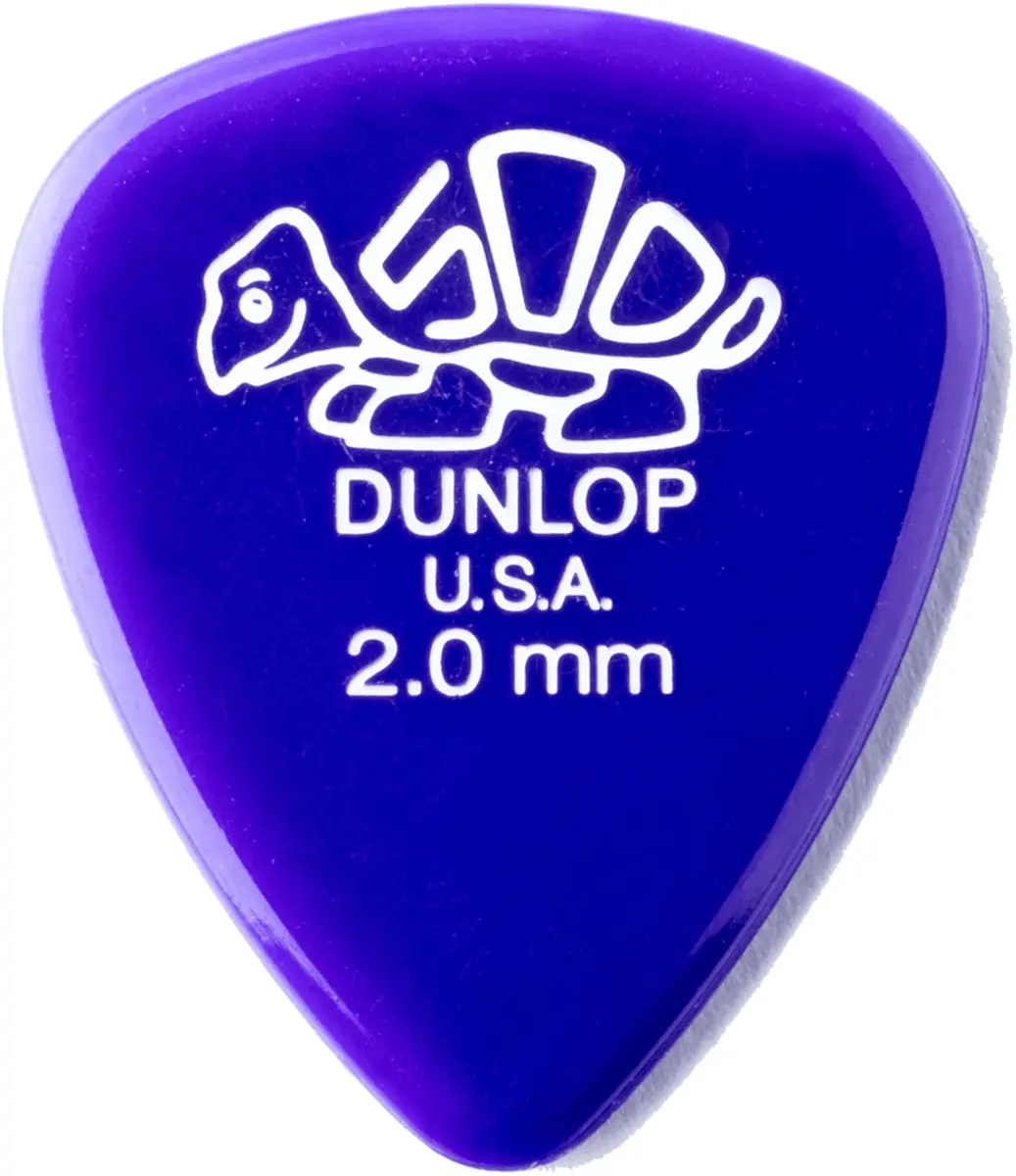 Dunlop 41P200 Delrin Plectrum 2.00mm - 12 Stuks