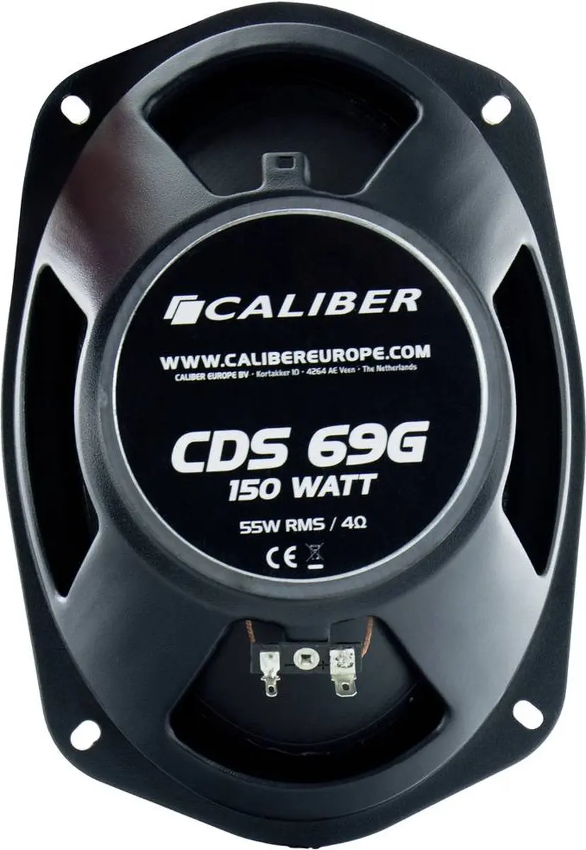 Caliber CDS69G 3-weg Coaxiale Luidsprekerset 300W - Ø6x9" - Zwart