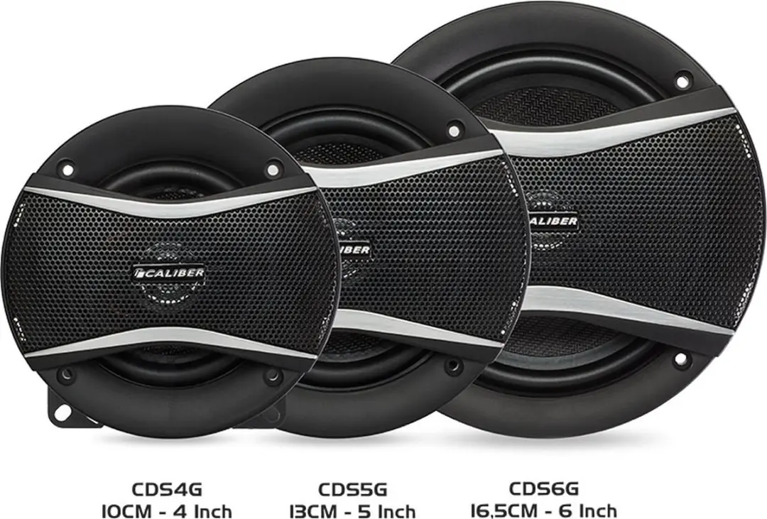 Caliber CDS69G 3-weg Coaxiale Luidsprekerset 300W - Ø6x9" - Zwart