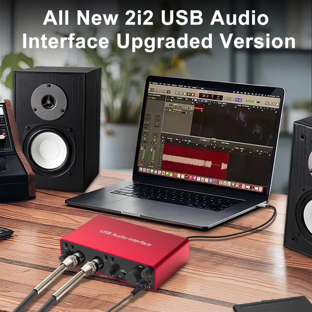 NÖRDIC SGM-226 USB Audio-interface - 2e Generatie - Rood