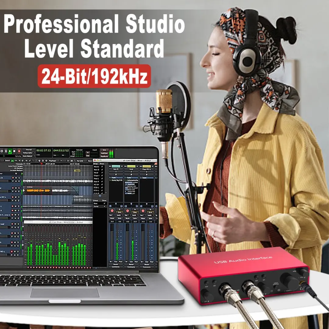 NÖRDIC SGM-226 USB Audio-interface - 2e Generatie - Rood