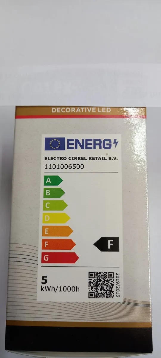 Calex LED Kogellamp E27 4.9W 470lm Warm Wit Mat - 5 Stuks
