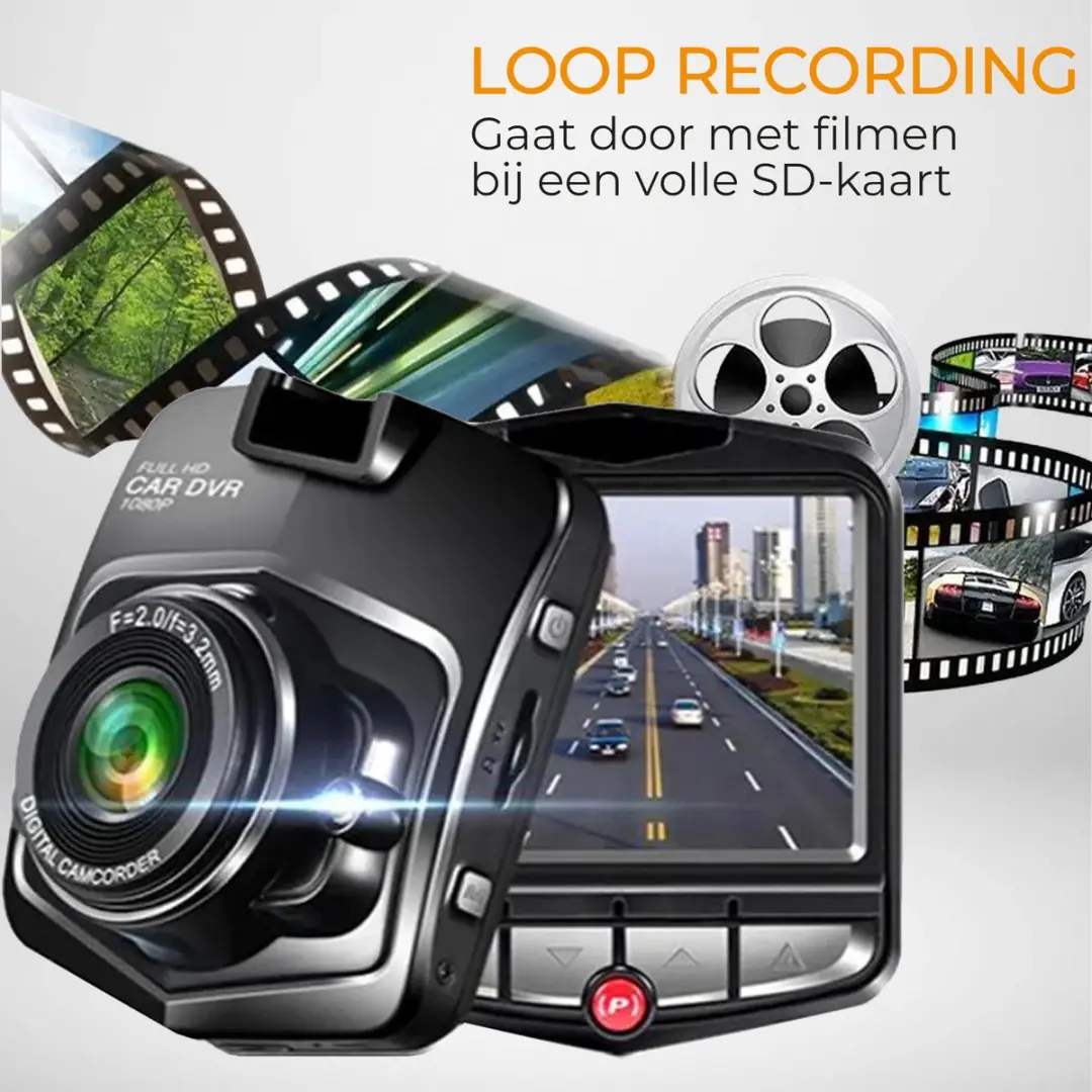 Denver CCT1230 Dashcam - Full HD - 5MP - Zwart
