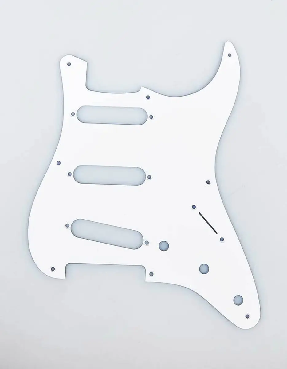 Fender '57 Vintage Strat Pickguard 1-ply Wit - 8 Schroefgaten