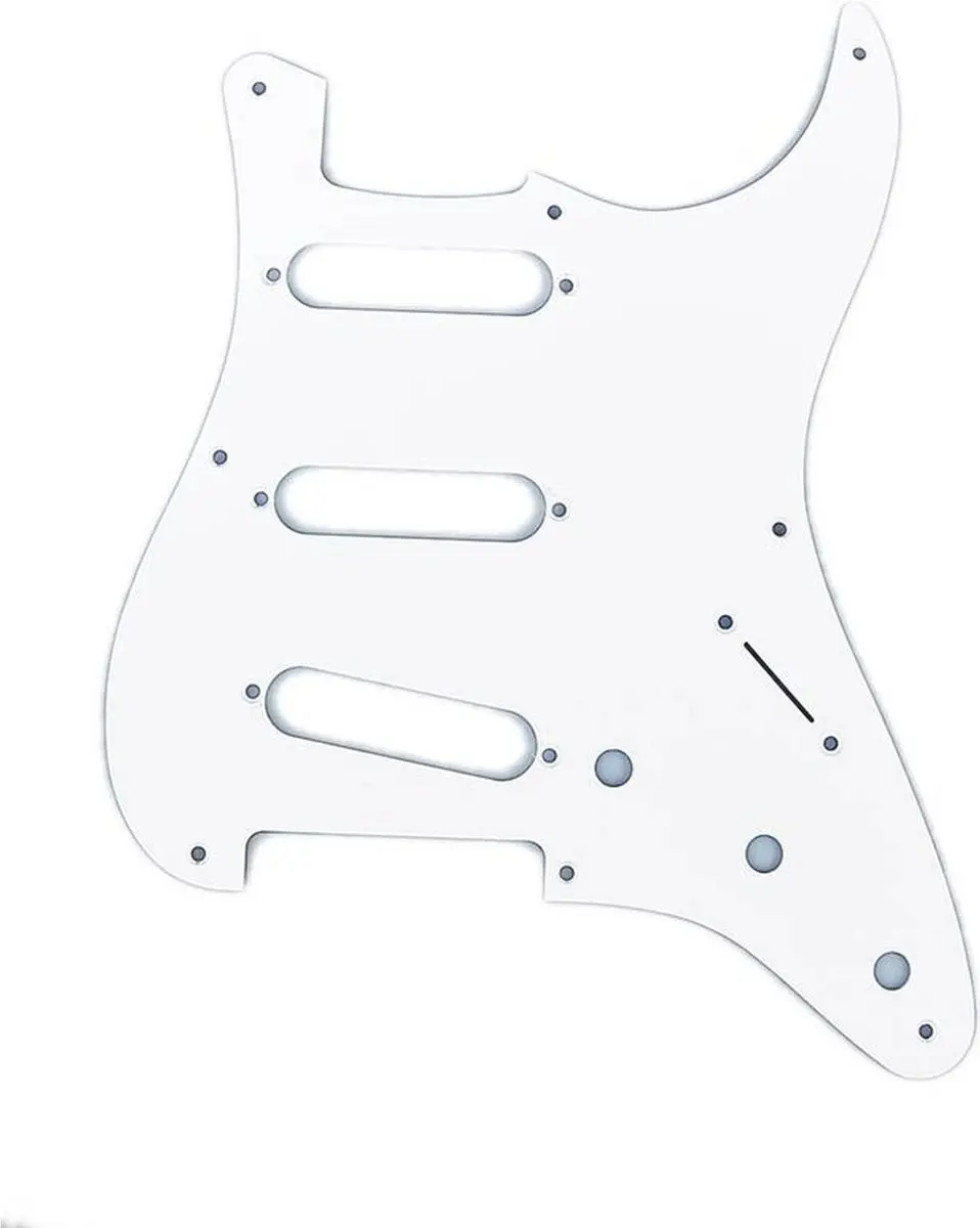 Fender '57 Vintage Strat Pickguard 1-ply Wit