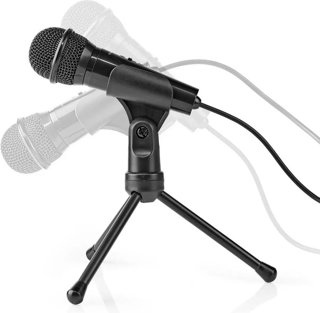 Nedis MICTJ100BK Microfoon - Bedraad - Zwart
