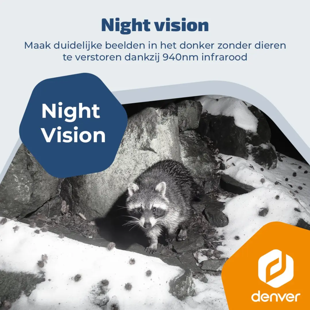 Denver WSW8120 Wildcamera 4K - 48MP - WiFi - Zonne-energie - Groen