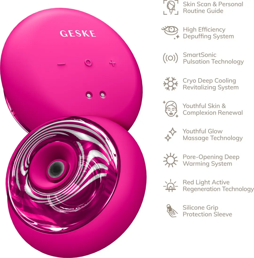 GESKE SmartSonic GK000699MG01 Massageapparaat - 9-in-1 - Magenta