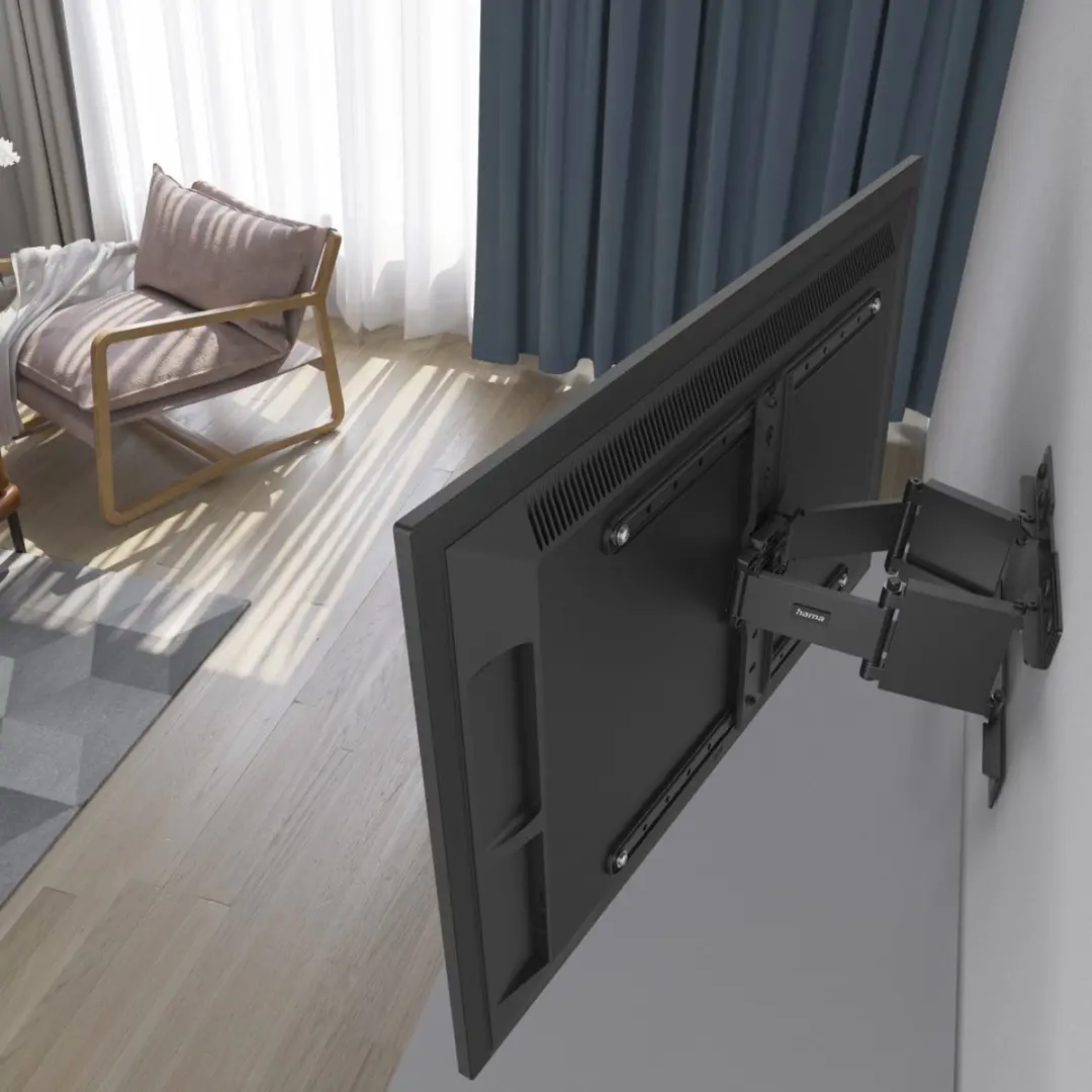 Hama Ultraslim TV Beugel 00220851 - Draai & Kantel - VESA 200x200 - 50kg - Zwart