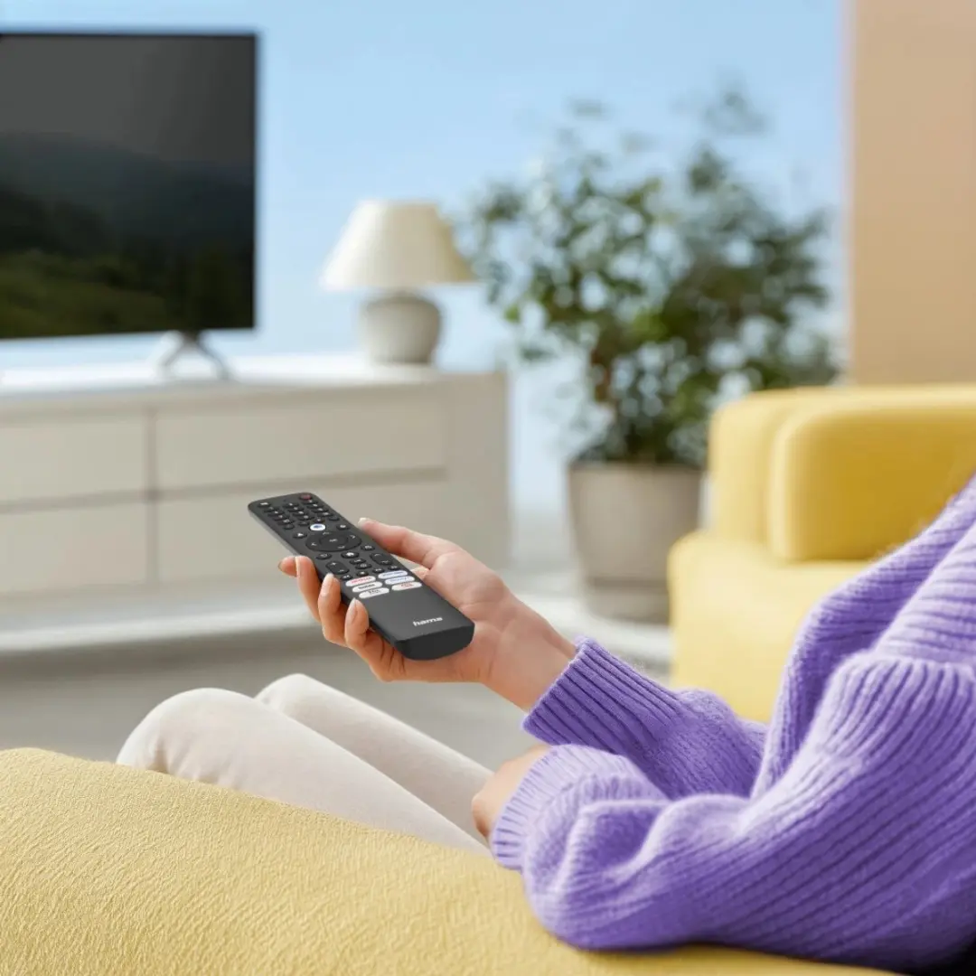 Hama Universele IR Afstandsbediening TCL - Lerend - 6 App-knoppen - Zwart
