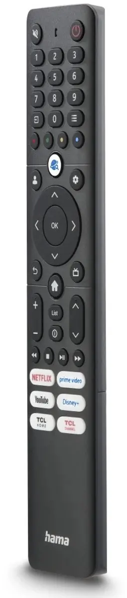 Hama Universele IR Afstandsbediening TCL - Lerend - 6 App-knoppen - Zwart