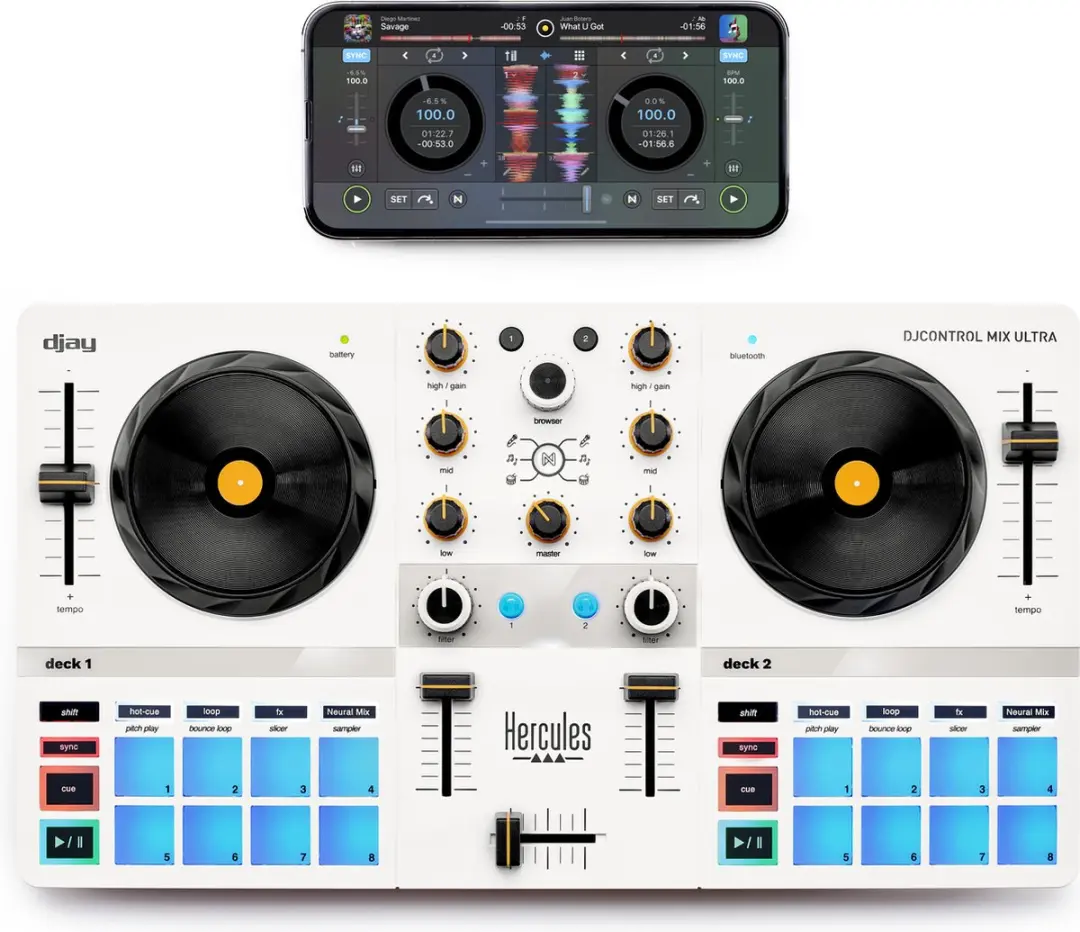 Hercules DJ Control Mix Ultra 4780942 Smartphone Controller