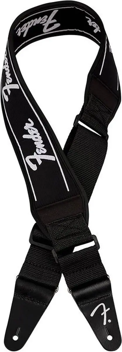 Fender Swell Neopreen Gitaarband 2.5cm - Zwart