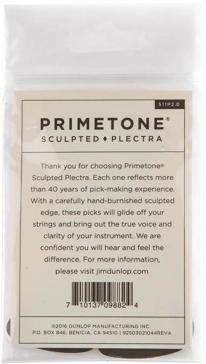 Dunlop Jim Dunlop Primetone Plectrum 2.00mm - 3 Stuks