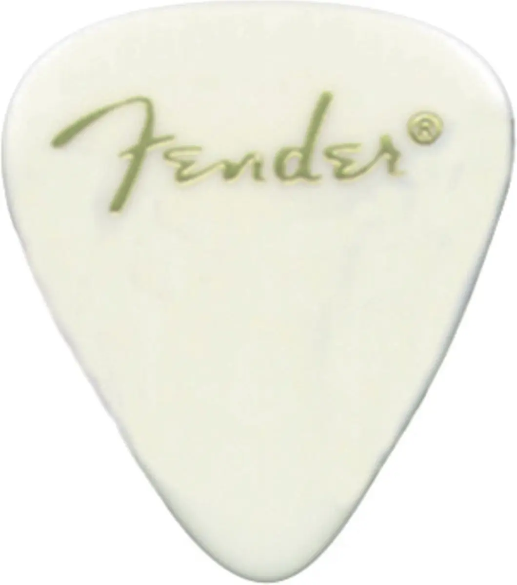 Fender Picks 351 Classic Celluloid - 12 Stuks Wit