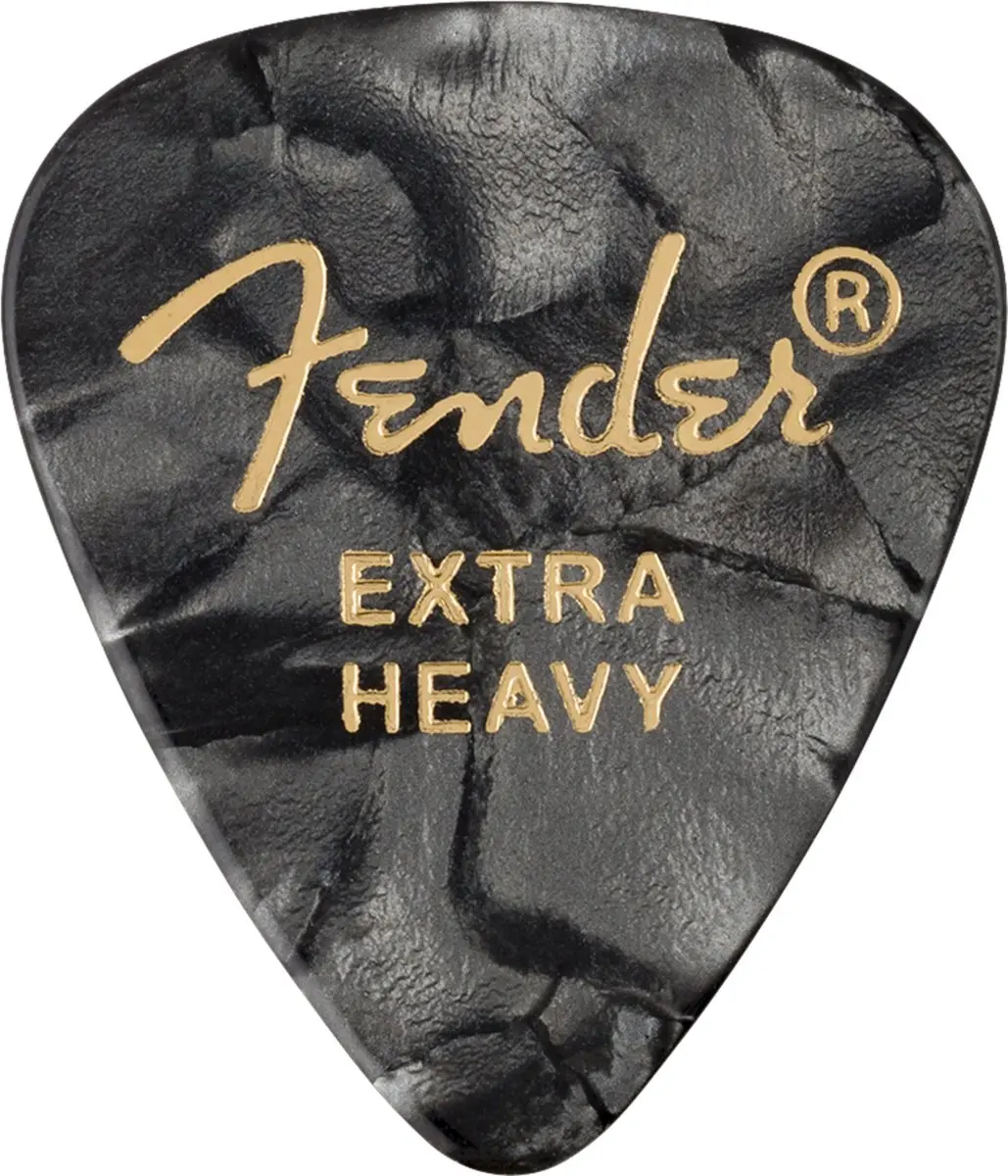 Fender Plectrumset 351 Black Moto Extra Heavy