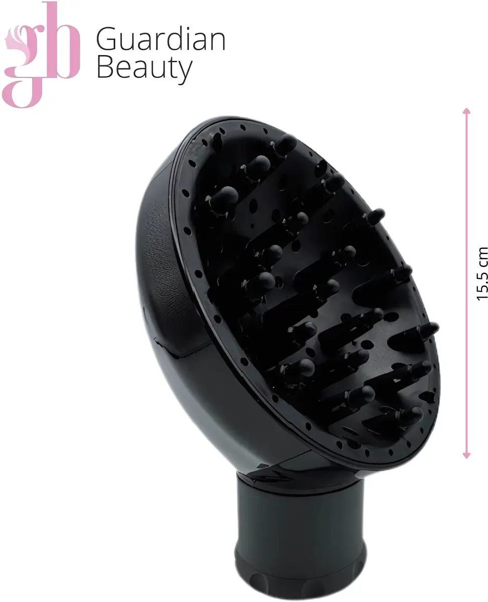 Guardian Beauty Diffuser Föhnopzetstuk - Zwart - Universeel