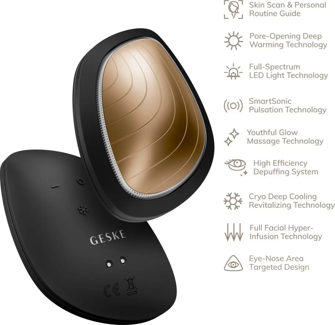Geske SmartAppGuided Sonic Warm & Cool Mask GK000002GY01 - 9-in-1 - Grijs - afbeelding 6 van 6