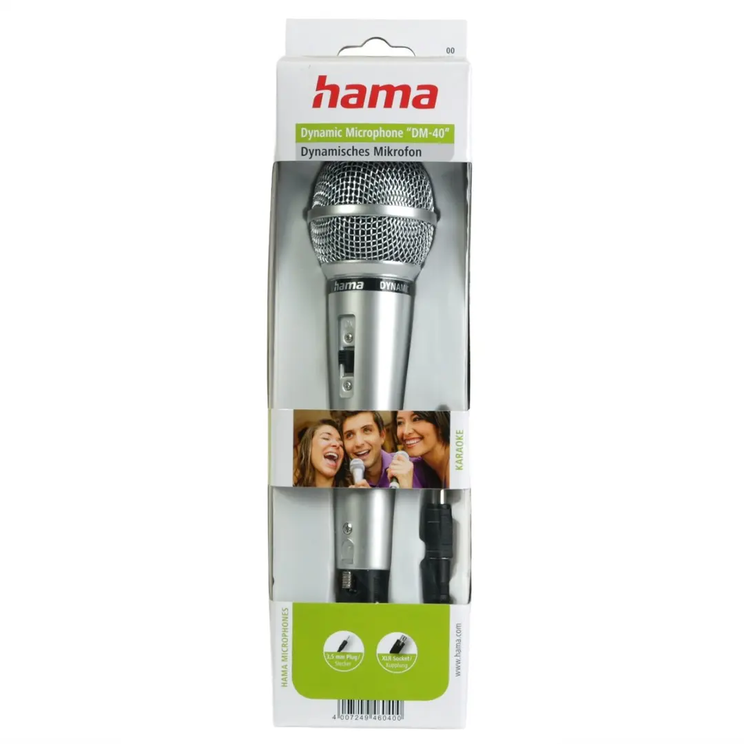 Hama DM-40 Dynamische Microfoon - Zilver - afbeelding 4 van 6
