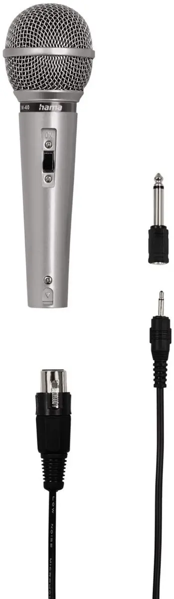 Hama DM-40 Dynamische Microfoon - Zilver - afbeelding 3 van 6