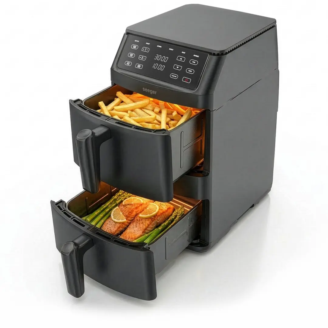 SEEGER SuperFry Dubbele Airfryer 11L