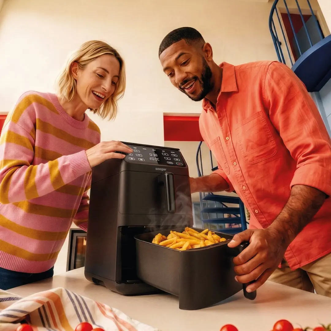 SEEGER SuperFry Dubbele Airfryer 11L - 6 Programma's - 2500W - Zwart