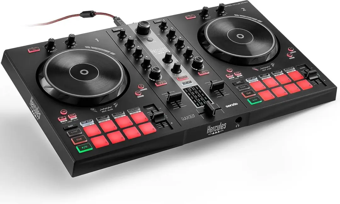 Hercules DJControl Inpulse 300 MK2 DJ Controller - 2 Kanalen - 16 Pads - Zwart