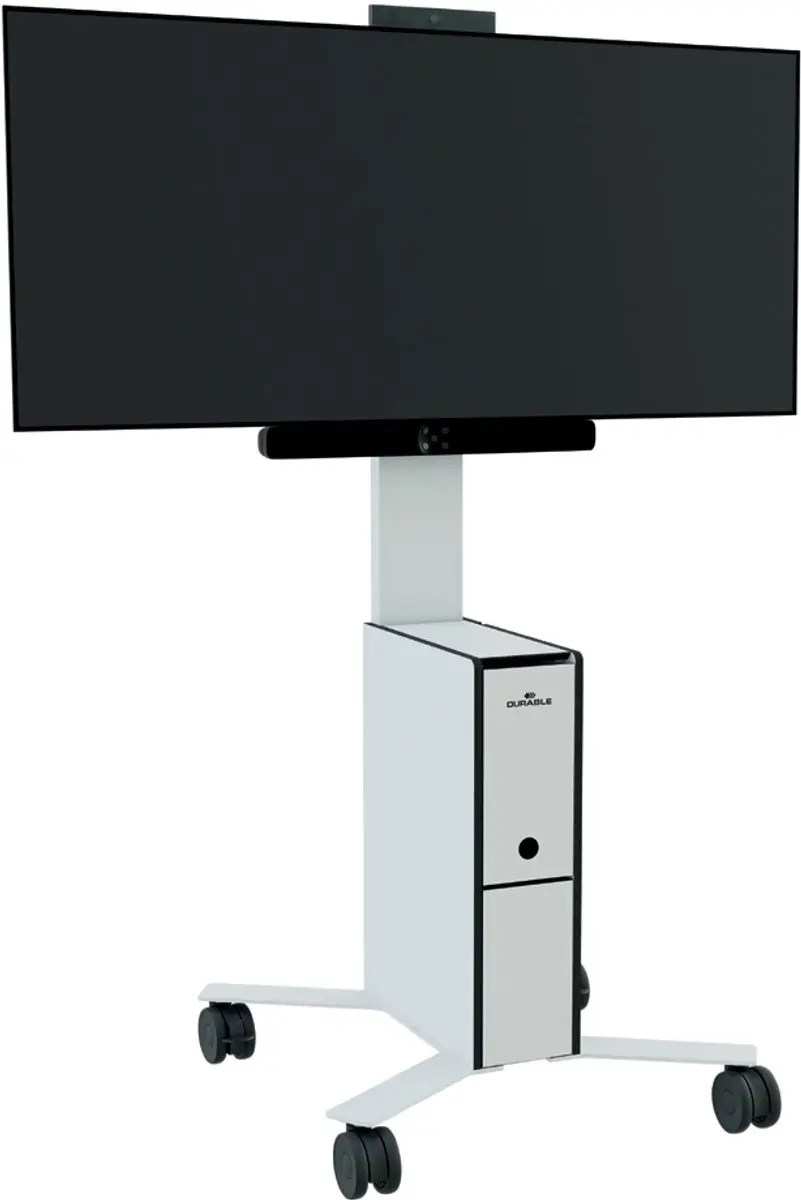 Durable 370202 Verrijdbare TV-Trolley - 19-43" - Wit