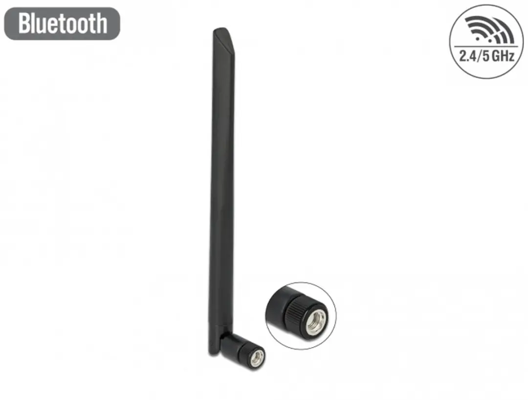 Delock WLAN Antenne RP-SMA 5dBi 20cm