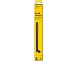 Delock WLAN Antenne RP-SMA 5dBi 20cm - Zwart