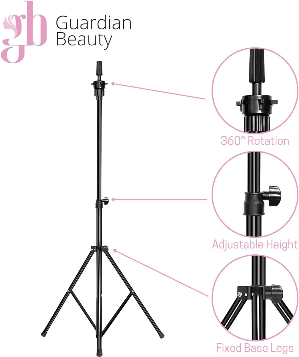 Guardian Beauty Oefenhoofd Statiefstandaard - Zwart
