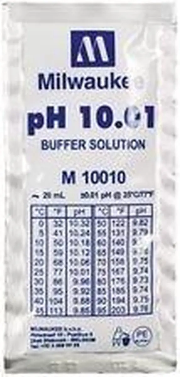 Milwaukee pH 10.01 Kalibratiebuffer 20ml
