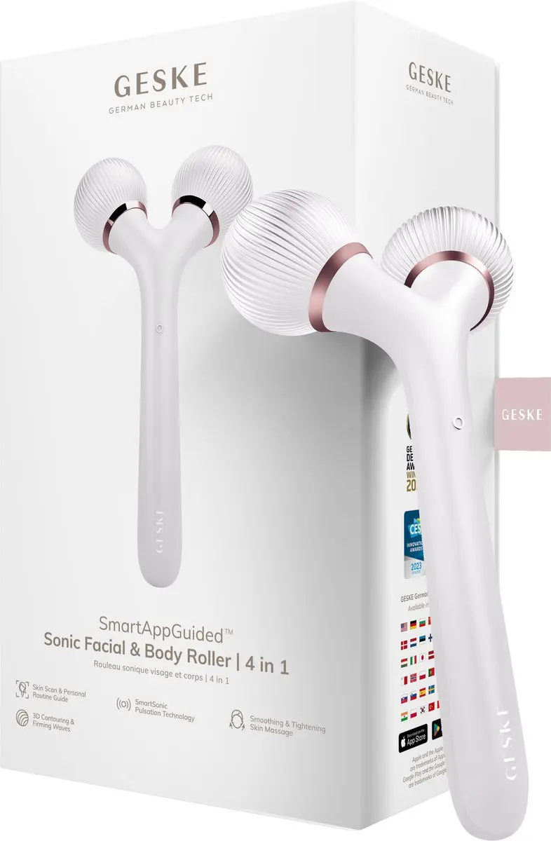 GESKE SmartAppGuided Sonic Facial & Body Roller GK000041SL01 - Starlight