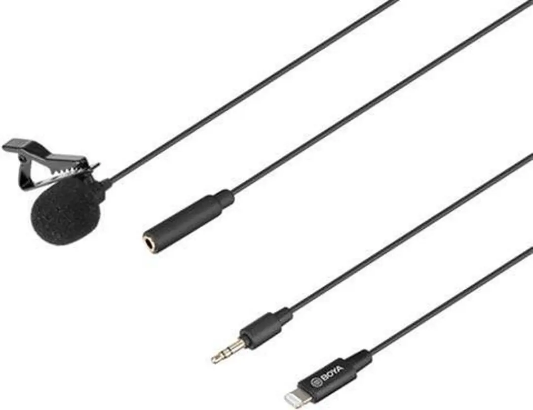 Boya BY-M2 Lavalier Microfoon - Zwart