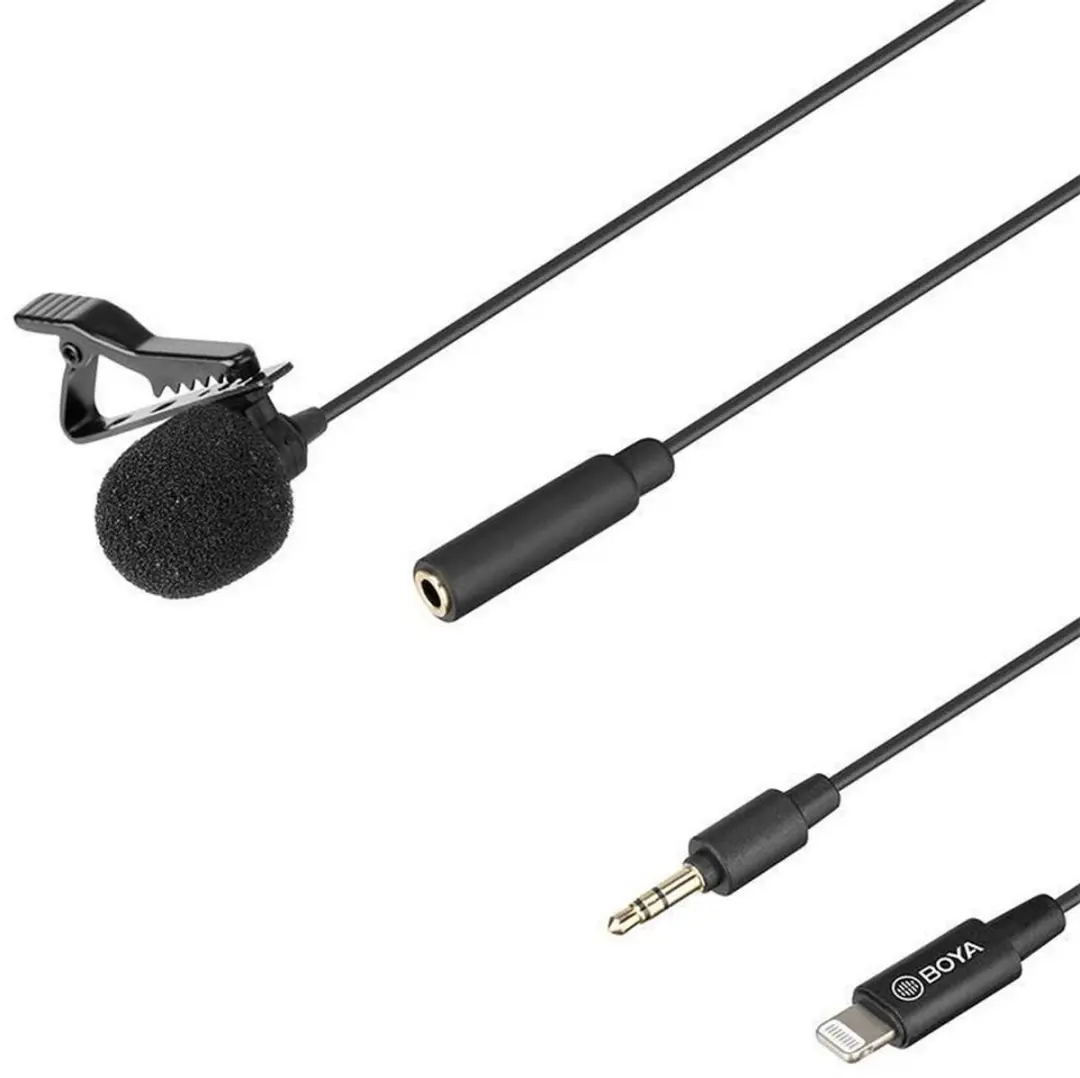 Boya BY-M2 Lavalier Microfoon - Zwart - afbeelding 6 van 6