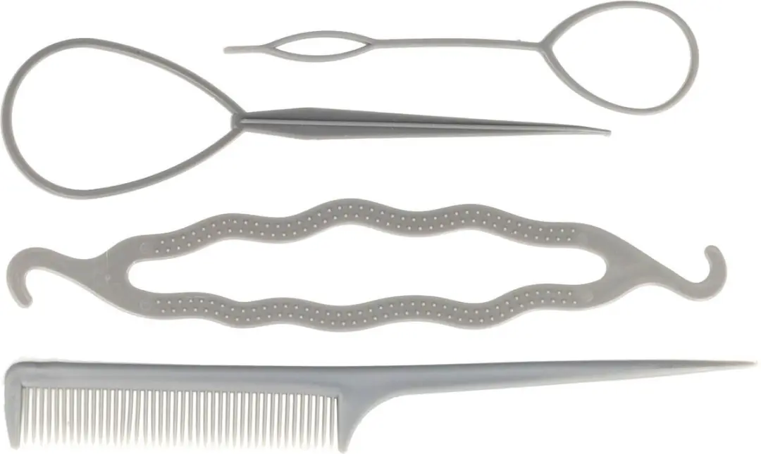 Haarsoires Topsy Tail Knotrolband Puntkam Set
