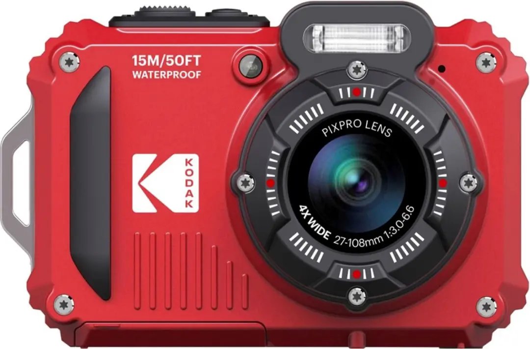 Kodak WPZ2 Onderwatercamera 16MP - Rood - 2x Accu & 16GB