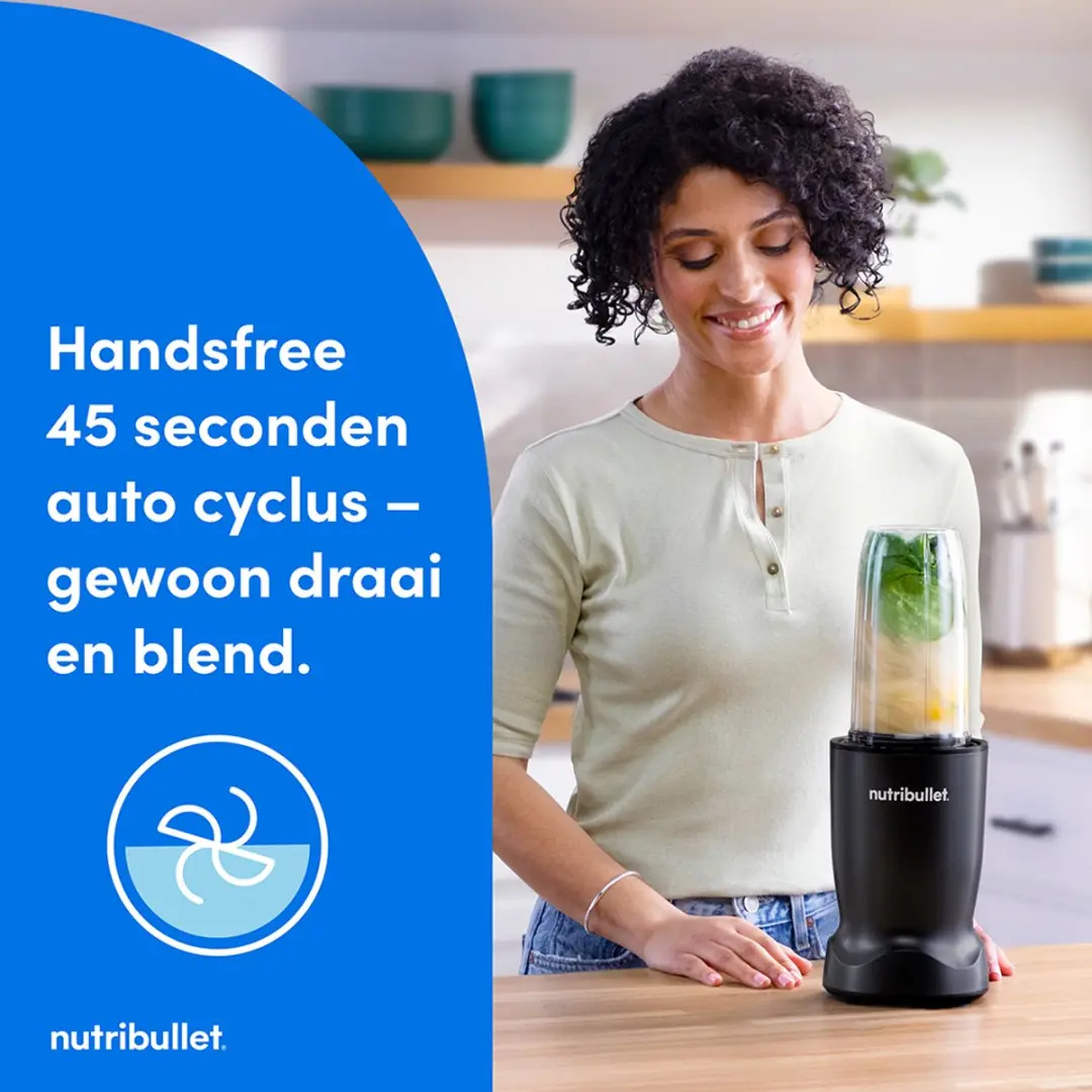 NutriBullet Turbo Blender 1000W - 700ml - Zwart