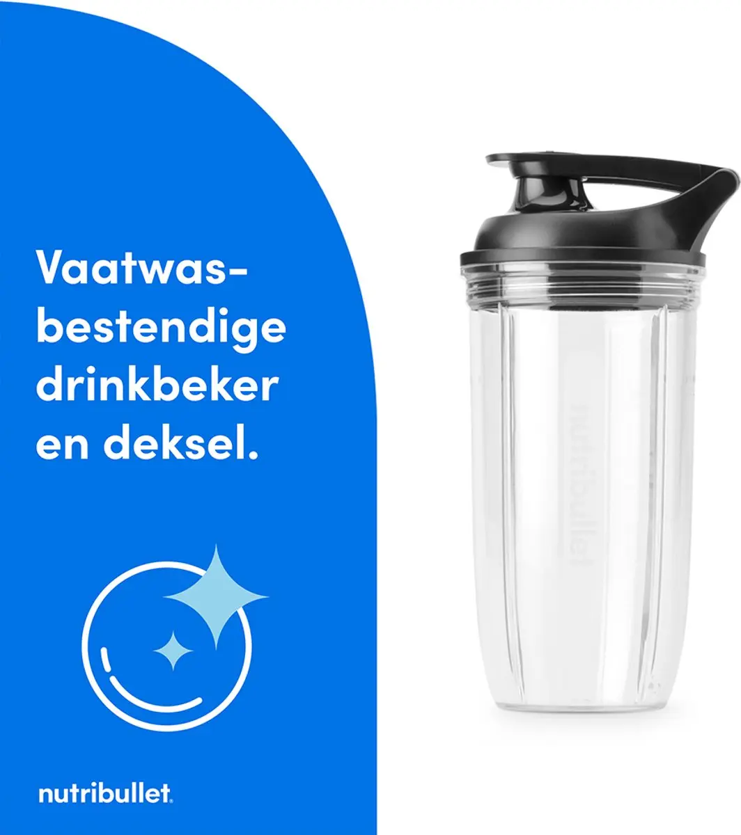 NutriBullet Turbo Blender 1000W - 700ml - Zwart