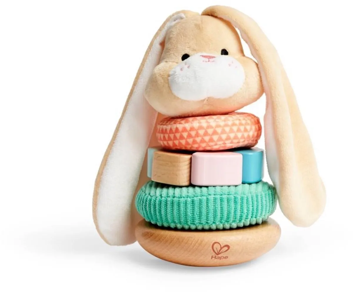 Hape Bunny Stapelaar E0107 - Veelkleurig