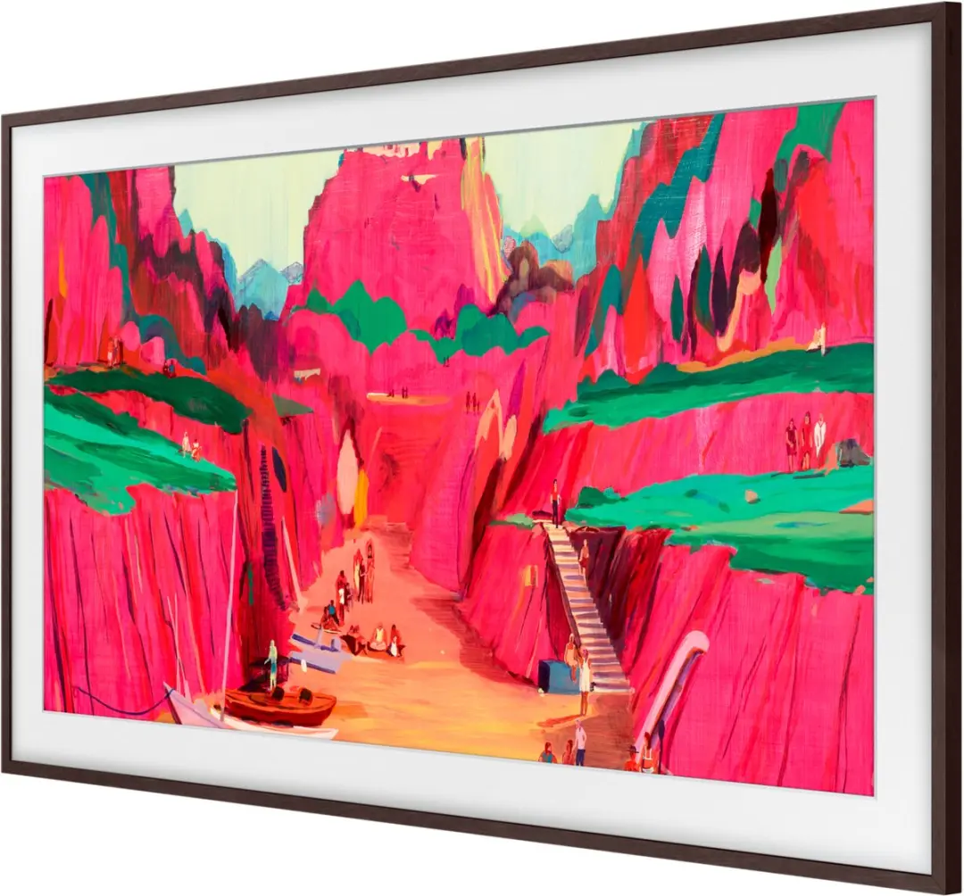 Samsung The Frame Modern VG-SCFF85BWBXC Verwisselbare Lijst - Walnoothout 85"