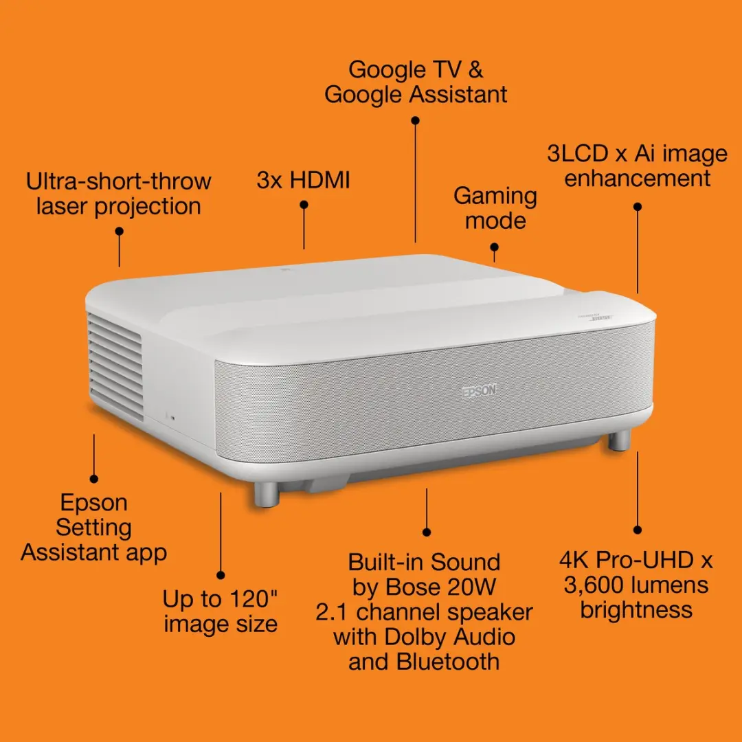 Epson Lifestudio Grand EH-LS670 Projector - Wit
