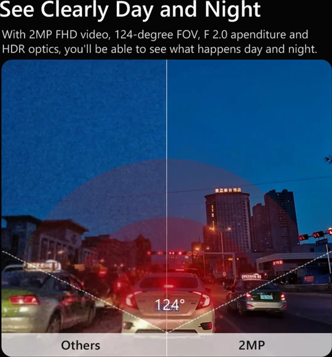 Imou T200 Dashcam 1080P - 4MP - Zwart - afbeelding 6 van 6