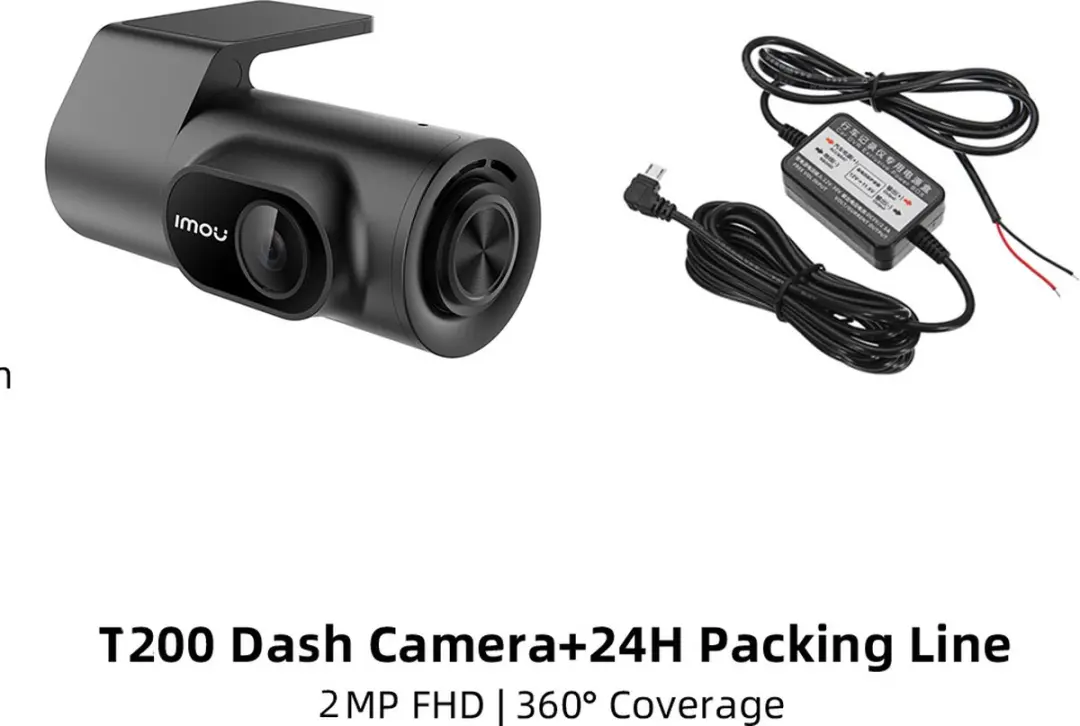 Imou T200 Dashcam 1080P - 4MP - Zwart