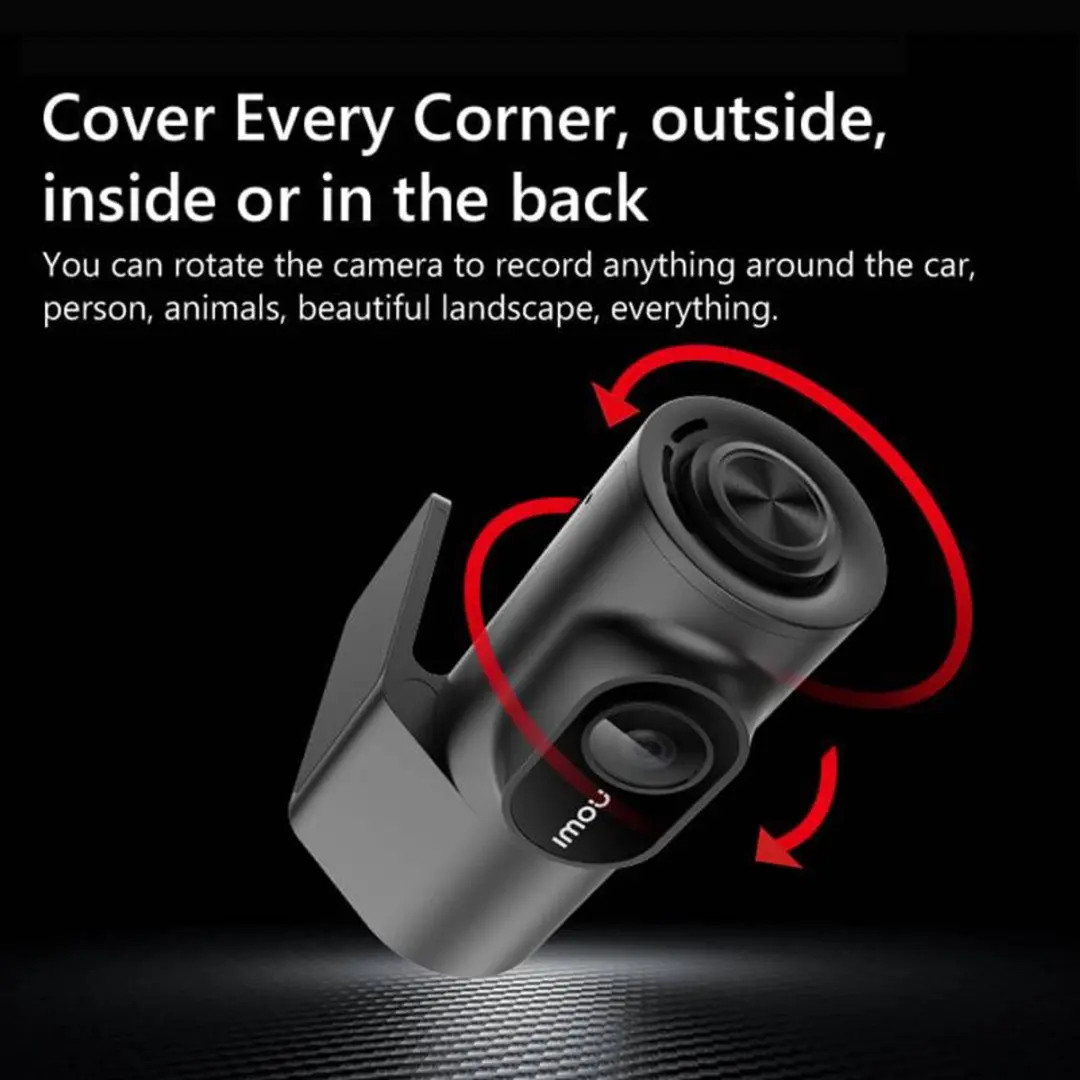 Imou T200 Dashcam 1080P - 4MP - Zwart