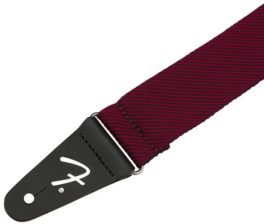 Fender Modern Tweed Gitaarband - Zwart/Rood - 2" - Verstelbaar