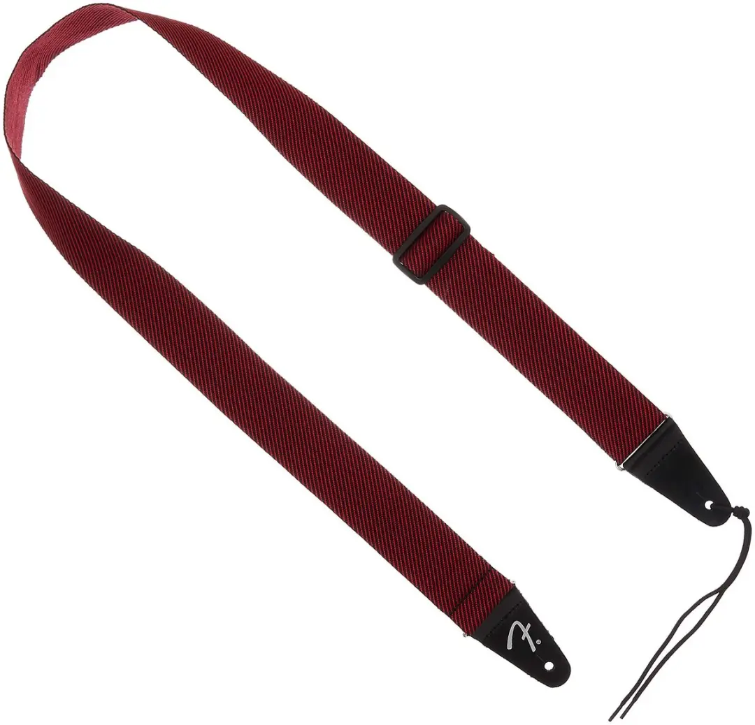 Fender Modern Tweed Gitaarband - Zwart/Rood - 2" - Verstelbaar