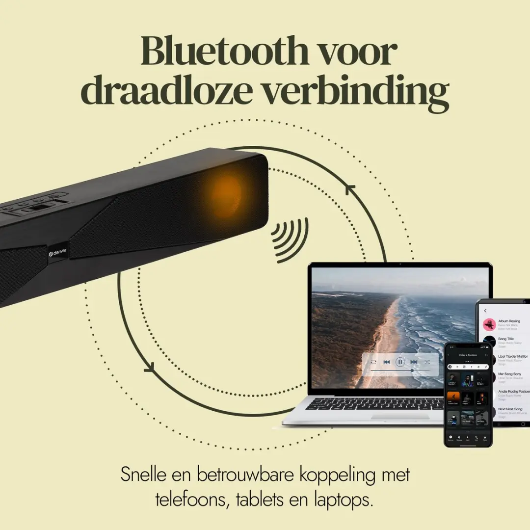 Denver DSB1011 Soundbar - Bluetooth - Zwart