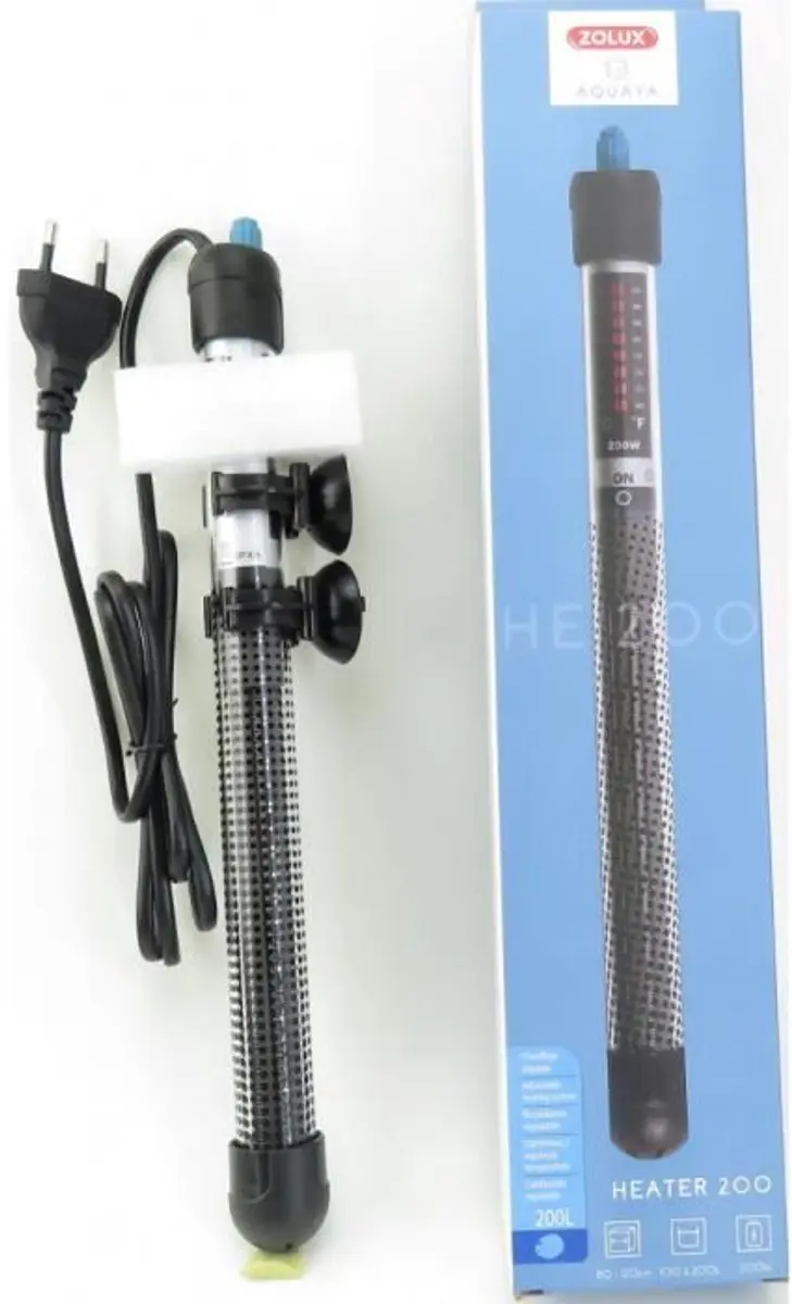 Zolux Aquariumverwarming 200W - Zwart